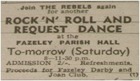 Rock 'n' Roll Request Dance - The Rebels and The Dominoes, Fazeley Parish Hall