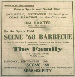 14/09/68 - Scene ’68 – Barbecue - The Family - Foseco Sports and Social Club