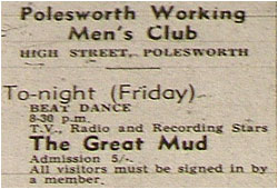 08/08/69 - Mud, Polesworth Working Mens Club