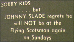 Sorry Kids - No Johnny Slade Disco