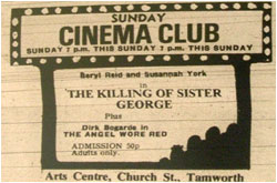 Tamworth Herald – 11/06/76 - Sunday Cinema Club, Tamworth Arts Centre, Killing of Sister George