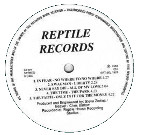 The first album put together by Lichfield Studio ‘The Reptile House’. It featured 10 bands including our very own Catch 23 and Never Say Die at a knockdown price of just £2.50