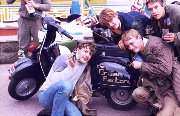 The Dream Factory's first ever scooter rally appearance was at Weston Super Mare in September 1984.