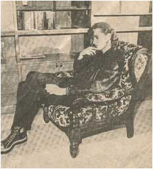 Caption: EDWARD IAN ARMCHAIR – bowing out of the local scene tonight