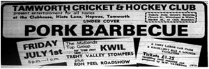01/07/77 - Pork Barbecue at Tamworth Cricket and Hockey Club