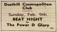 09/02/69 - The Power and the Glory, Dosthill Cosmopolitan Club